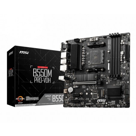 MSI B550M PRO-VDH scheda madre AMD B550 Presa AM4 micro ATX (B550M PRO-VDH)
