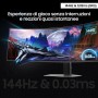 Samsung S49DG910SU Monitor PC 124,5 cm (49") 5120 x 1440 Pixel Dual QHD OLED Argento