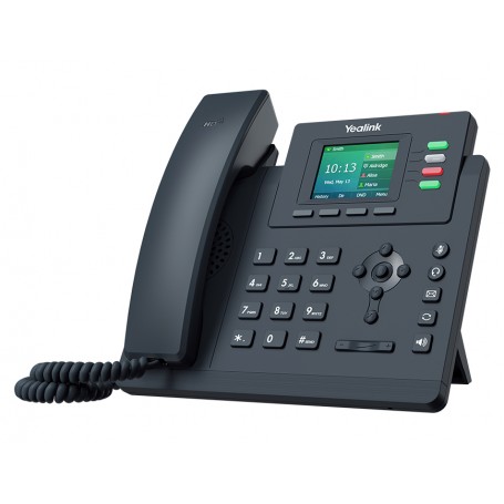 YEALINK TELEFONO VOIP 2XLAN GIGABIT POE, AUDIO HD OPUS, DISPLAY A COLORI, 1XRJ9, 2 LINEE SIP (SIP-T33G)