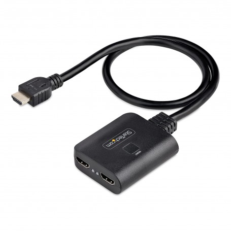 StarTech.com Splitter HDMI 4K a 2 Porte - Sdoppiatore Video HDMI 2.0 4K 60Hz con 1 Ingresso e 2 Uscite - Hub HDMI HDR/HDCP 2.2 -