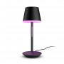 Philips Hue White and Color ambiance Go Lampada Smart da Tavolo Ricaricabile Nera Wireless