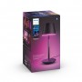 Philips Hue White and Color ambiance Go Lampada Smart da Tavolo Ricaricabile Nera Wireless