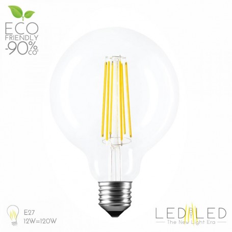 LEDBYLED FILED SFERA CLEAR 2700 E27 10W
