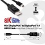CLUB3D Mini DisplayPort to DisplayPort 1.4 HBR3 8K60Hz Cable, 2 Meter / 6.56 Feet (CAC-1115)