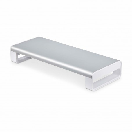 StarTech.com Supporto per monitor ergonomico, fino a 15 kg, altezza fissa 9 cm, rialzo per monitor da tavolo/portatile, piattafo