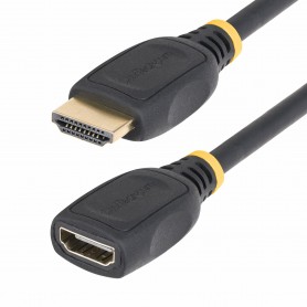 StarTech.com Cavo prolunga HDMI 2.0 da 2m, cavo HDMI ad alta velocità, 4K 60Hz, cavo adattatore di prolunga HDMI da maschio a f