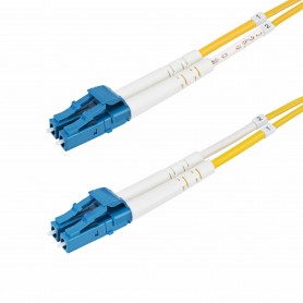 StarTech.com Cavo in fibra ottica duplex monomodale OS2 da LC a LC (UPC) da 2m, 9/125µm, 100G, Insensibile alla piegatura, Bass