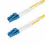 StarTech.com Cavo in fibra ottica duplex monomodale OS2 da LC a LC (UPC) da 2m, 9/125µm, 100G, Insensibile alla piegatura, Bass