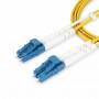 StarTech.com Cavo in fibra ottica duplex monomodale OS2 da LC a LC (UPC) da 1m, 9/125µm, 100G, Insensibile alla piegatura, Bass