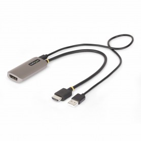 StarTech.com Cavo adattatore da HDMI a DisplayPort da 30 cm, 8K 60Hz, convertitore video attivo da HDMI 2.1 a DP 1.4, alimentato