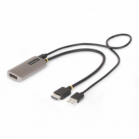 StarTech.com Cavo adattatore da HDMI a DisplayPort da 30 cm, 8K 60Hz, convertitore video attivo da HDMI 2.1 a DP 1.4, alimentato