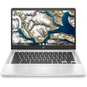 HP Chromebook 14a-na0078nl Intel® Celeron® N4120 35,6 cm (14") HD 4 GB LPDDR4-SDRAM 64 GB eMMC Wi-Fi 5 (802.11ac) ChromeOS Arg