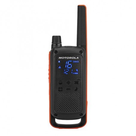 Motorola Talkabout T82 ricetrasmittente 16 canali 446 - 446.2 MHz Nero, Arancione (59T82PACK)