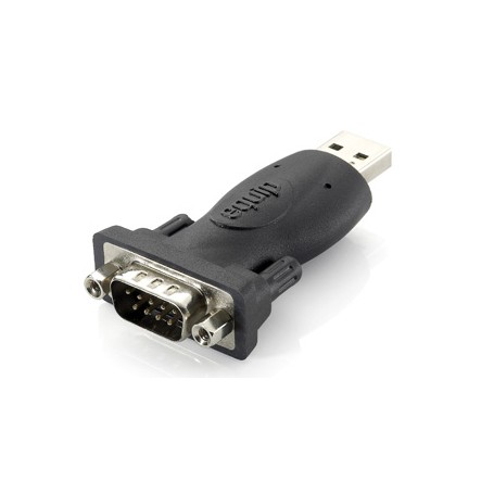 Equip 133382 adattatore per inversione del genere dei cavi USB A RS-232 Nero (133382)