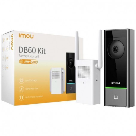 VIDEOCAMPANELLO 3K 5MP IP65 WIFI INCLUSO DS21 (DB60KIT)