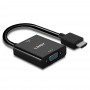 Lindy 38291 cavo e adattatore video 0,1 m HDMI tipo A (Standard) VGA (D-Sub) Nero (38291)