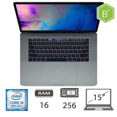 MBP 15,4 T.BAR(2018)I9-8950HK/16/256/SG/2Y - B