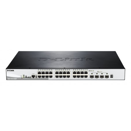 D-Link DGS-1510-28XMP switch di rete Gestito L2/L3 Gigabit Ethernet (10/100/1000) Supporto Power over Ethernet (PoE) Nero, Grigi