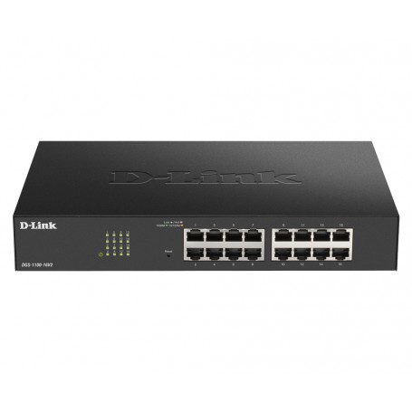 D-Link DGS-1100-24PV2 switch di rete Gestito L2 Gigabit Ethernet (10/100/1000) Supporto Power over Ethernet (PoE) Nero
