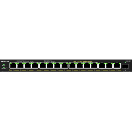 Netgear GS316EPP-100PES switch di rete Gestito Supporto Power over Ethernet (PoE) Nero (GS316EPP-100PES)