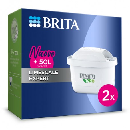 Brita Filtro per acqua MAXTRA PRO Limescale Expert Pack 2 - NUOVA GENERAZIONE - Ideale per bevande calde & massima protezione da