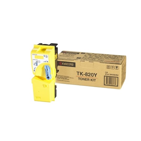 KYOCERA TK-820Y cartuccia toner 1 pz Originale Giallo (1T02HPAEU0)