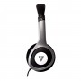 V7 HA520-2EP cuffia e auricolare Cablato Cuffie A Padiglione MUSICA Nero, Argento (HA520-2EP)