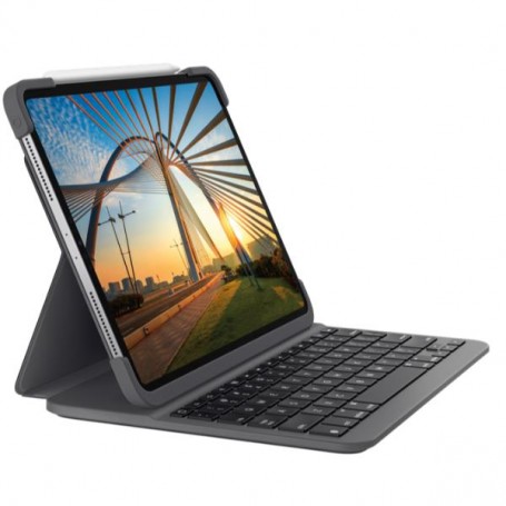 Logitech Slim Folio Pro for iPad Pro 11-inch (1st, 2nd & 3rd generation) Grafite Bluetooth QWERTY Italiano (920-009686)