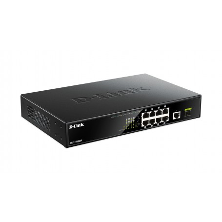 D-Link DGS-1010MP switch di rete Non gestito Gigabit Ethernet (10/100/1000) Supporto Power over Ethernet (PoE) 1U Nero