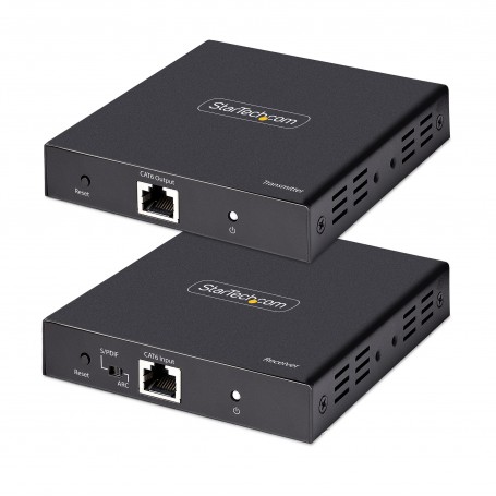 StarTech.com Extender HDMI 4K su Cavo Ethernet CAT5/CAT6, Video Extender 4K 60Hz HDR fino a 70m, Uscita HDMI e Audio S/PDIF su C