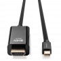 Lindy 36928 cavo e adattatore video 3 m Mini DisplayPort HDMI tipo A (Standard) Nero (36928)