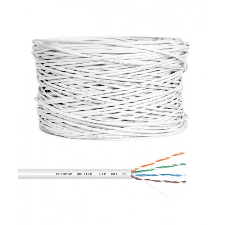 Vultech SC13002-305 cavo di rete Bianco 305 m Cat5e U/UTP (UTP) (SC13002-305)
