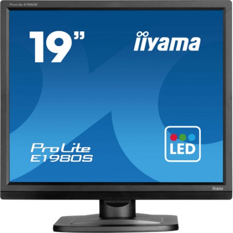 iiyama ProLite E1980S-B1 Monitor PC 48,3 cm (19") 1280 x 1024 Pixel VGA LED Nero