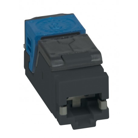 Legrand 033763 cavo di collegamento RJ-45 Nero, Blu (LG-033763)