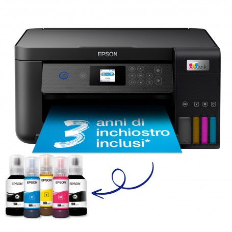 EPSON MULTIF. INK ECOTANK ET-2850 COLORE A4 FRONTE/RETRO 10PPM, USB/WIFI - 3 IN 1 (C11CJ63405)