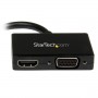 StarTech.com Adattatore Mini DisplayPort a HDMI e VGA - Convertitore audio/video da viaggio mDP 2 in 1 - 1920x1200 / (MDP2HDVGA)