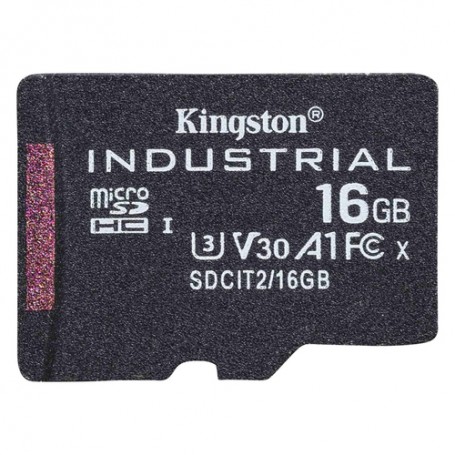 Kingston Technology Industrial 16 GB MicroSDHC UHS-I Classe 10 (SDCIT2/16GBSP)
