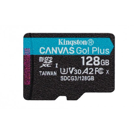 Kingston Technology Canvas Go! Plus 128 GB MicroSD UHS-I Classe 10 (SDCG3/128GBSP)