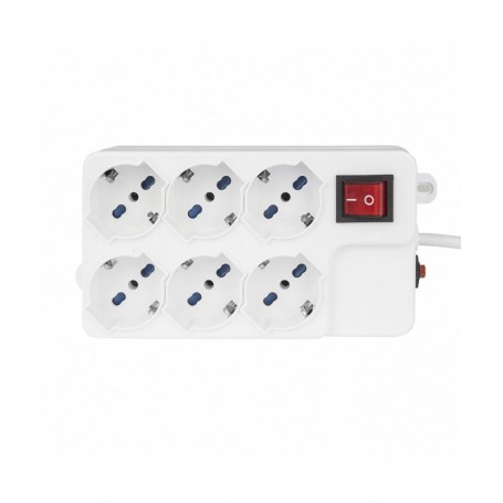Vultech MU-03 prolunghe e multiple 1,5 m 6 presa(e) AC Bianco