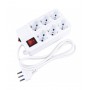 Vultech MU-03 prolunghe e multiple 1,5 m 6 presa(e) AC Bianco
