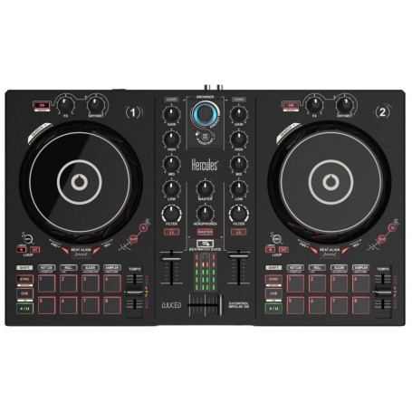 Hercules DJControl Inpulse 300 Mixer con controllo DVS (Digital Vinyl System) Nero (4780883)