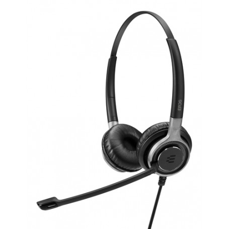 EPOS | SENNHEISER IMPACT SC 665 USB Cuffia Padiglione auricolare Connettore 3.5 mm USB tipo A Nero, Argento (1000645)