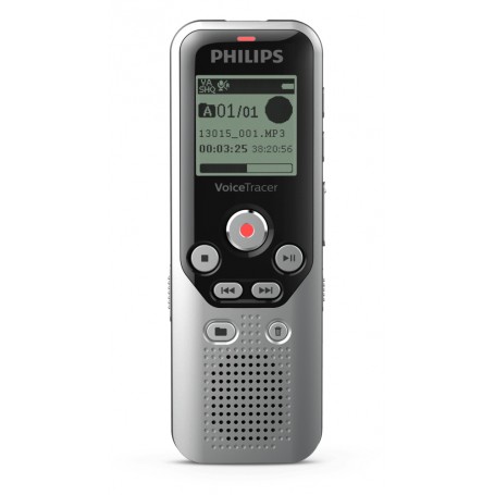 Philips DVT1250 dittafono Memoria interna e scheda di memoria Nero, Grigio (DVT_1250)