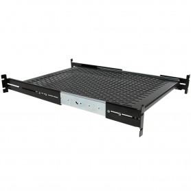StarTech.com Ripiano scorrevole per montaggio a rack profondità regolabile con fessure 2U – 22.7kg (UNISLDSHF19)