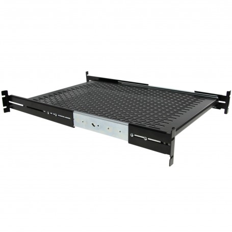 StarTech.com Ripiano scorrevole per montaggio a rack profondità regolabile con fessure 2U – 22.7kg (UNISLDSHF19)