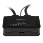 StarTech.com Switch KVM cavo HDMI USB 2 porte con audio e switch remoto – Alimentazione USB (SV211HDUA)
