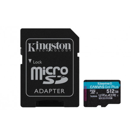 Kingston Technology Canvas Go! Plus 512 GB MicroSD UHS-I Classe 10 (SDCG3/512GB)