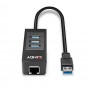 LINDY ADATTATORE USB 3.1 GIGABIT ETHERNET  HUB (43176)