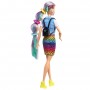 Barbie ​ - Capelli Multicolor con capelli con funzione cambia colore, include 16 accessori alla moda 3+ Anni (GRN81)