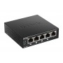 D-Link DGS-1005P switch di rete Non gestito L2 Gigabit Ethernet (10/100/1000) Supporto Power over Ethernet (PoE) Ner (DGS-1005P)
